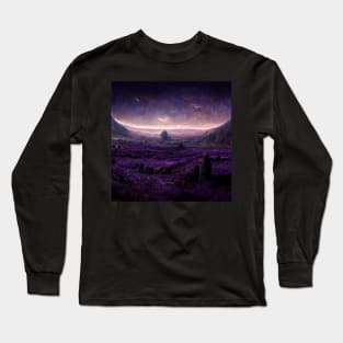 alien world landscape Long Sleeve T-Shirt